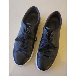 To Boot New York Men's Black Leather Sneakers Made In Italy 🇮🇹 Size‎ 7